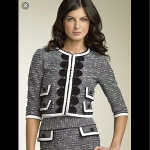 Nanette Lepore Black & White Skirtsuit Size 4